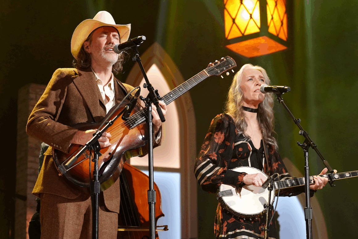 David Rawlings and Gillian Welch perform onstage for the 24th Annual Americana Honors & Awards at Ryman Auditorium on Sept. 10, 2025 in Nashville, Tenn. (Photo by Erika Goldring/Getty Images for Americana Music Association)